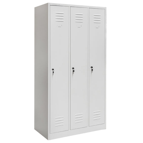Dulap BHP pentru haine angajati 3 usi S-90 cm