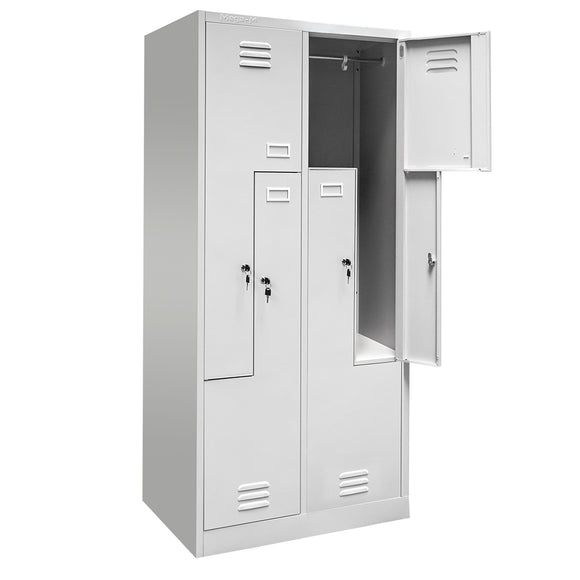 Dulap BHP pentru haine tip L 4 usi S-80 cm