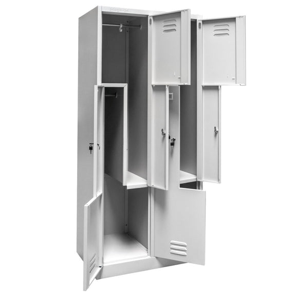 Dulap BHP pentru haine tip L 4 usi S-80 cm