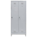 Dulap BHP pentru haine pe baza cu picioare, pentru personal, 2 usi S-80 cm gri-2
