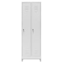 Dulap vestiar BHP pe baza cu picioare 2 usi S-60 cm gri-1