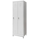 Dulap vestiar BHP pe baza cu picioare 2 usi S-60 cm gri-2