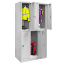 Dulap vestiar metalic cu 6 compartimente cu chei, 90x50xH180 cm-5