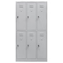 Dulap vestiar metalic cu 6 compartimente cu chei, 90x50xH180 cm-1