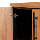 Dulap de birou pentru biblioraft Mega-M MPP001559 negru front stejar kraft - dimensiuni