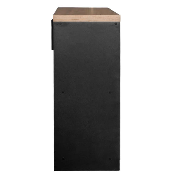 Dulap de birou pentru biblioraft 80x35xH85 cm, stejar kraft/negru, imagine 3