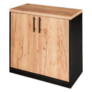 Dulap de birou pentru biblioraft 80x35xH85 cm, stejar kraft/negru, imagine 4