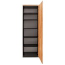 Dulap de birou pentru biblioraft 60x40xH200 cm, stejar kraft/negru, imagine 3
