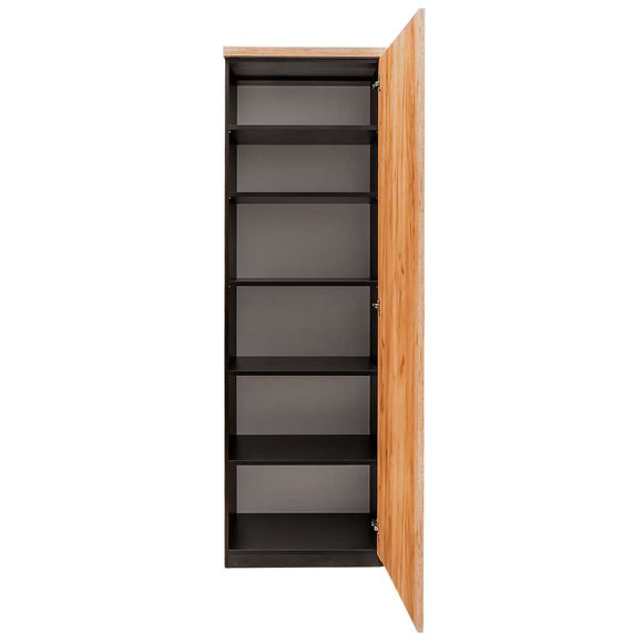 Dulap de birou pentru biblioraft 60x40xH200 cm, stejar kraft/negru, imagine 3