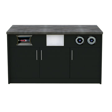 Dulap pentru espressor de cafea Mega-M MPP001025, negru - detaliu dispensere cani si servetele