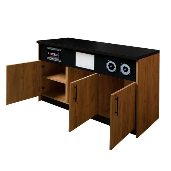 Dulap sub espressor cafea H-92 cm L-154 cm G-60 cm stejar kraft
