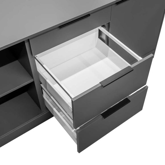 Dulap mobil pentru espressor cafea H-87 cm L-184 cm G-76 cm antracit