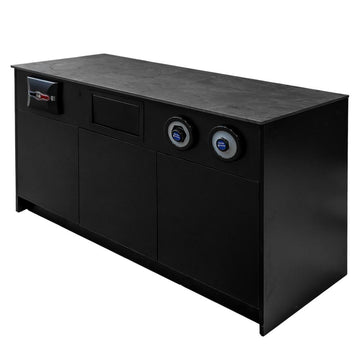 Dulap pentru espressor de cafea Mega-M Slim-Line Tip-on 154x60xH92 cm negru - vedere principala
