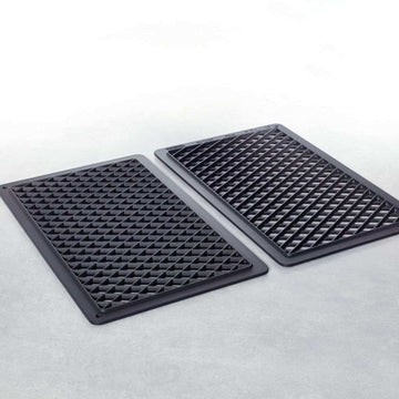 Tava tip gratar RATIONAL, striatii romb striatii drepte, GN 11, teflonat
