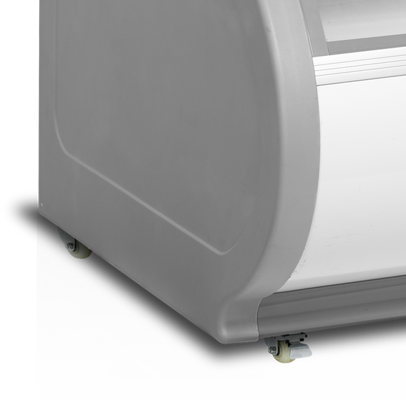 Congelator expunere dual-deck alb TD500 interior Tefcold – congelator dual-deck pentru expunere produse congelate in supermarket si retail