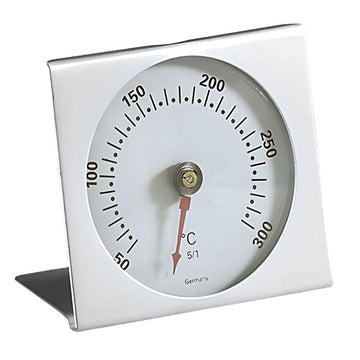 Termometru inox pentru cuptor 50-300C, 7x7,5 cm html Termometrul din inox EMGA