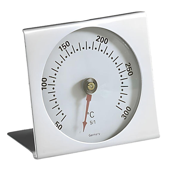 Termometru inox pentru cuptor 50-300C, 7x7,5 cm html Termometrul din inox EMGA