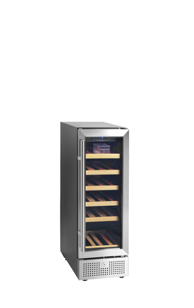TFW100-S-Negru, 57 l, 5 la 18, 1 usa din sticla cu balama, Asistata de ventilator, LED, 90 W, F
