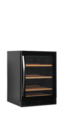 Vitrina racitor vin negru TFW170-2F, 141 l, +5/+18C Tefcold – vitrina racitor vin cu zone de temperatura separate pentru restaurant si wine bar
