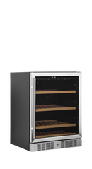 Vitrina racitor vin negru inox TFW170-2FCP, 141 l, 1 usa Tefcold – vitrina racitor vin cu zone de temperatura separate pentru restaurant si wine bar