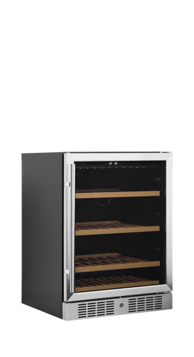 TFW200-S-ABS Negru, 141 l, 5 la 18, 1 usa din sticla cu balama, Asistat de ventilator, LED, 160 W, G