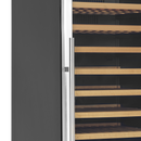 Vitrina racitor vin negru inox TFW400-2FCP detaliu Tefcold – vitrina racitor vin cu zone de temperatura separate pentru restaurant si wine bar