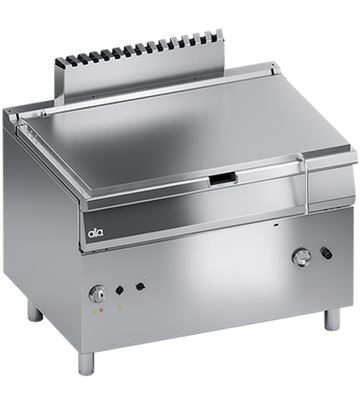 Tigaie basculanta brasiera pe gaz, 130 Litri, basculare motorizata, 27 kW