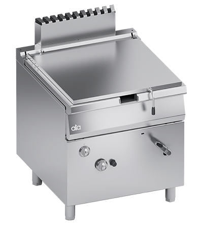 Tigaie basculanta brasiera pe gaz, 80 Litri, basculare manuala, 23 kW