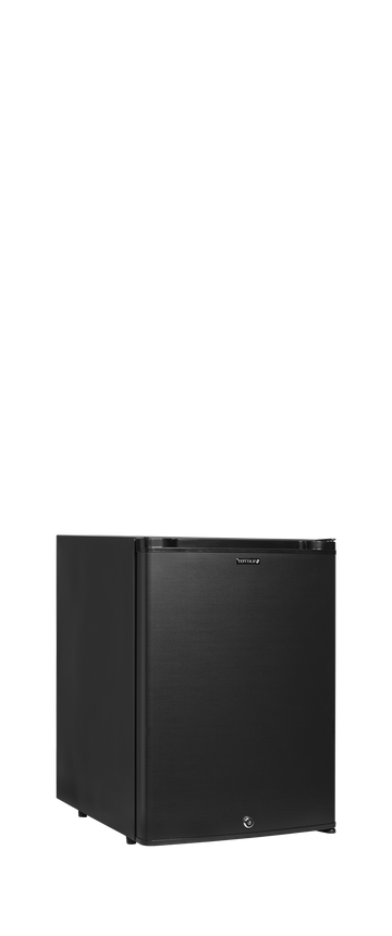 Minibar hotel absorbtie negru TM35A, 35 l, 0/+10C, 1 usa solida Tefcold – minibar hotel cu compresor sau absorbtie, silentios, pentru camere hotel si pensiuni