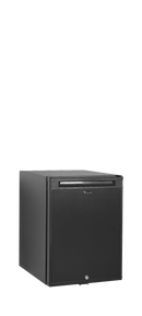 Minibar hotel negru TM35S, 34 l, +5/+10C, 1 usa solida Tefcold – minibar hotel cu compresor sau absorbtie, silentios, pentru camere hotel si pensiuni