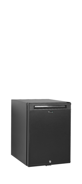 TM45C-Negru, 34 l, 5 to 10 C, 1 usa solida cu balama, Static, LED, 65 W, D Gama de minibare operate cu