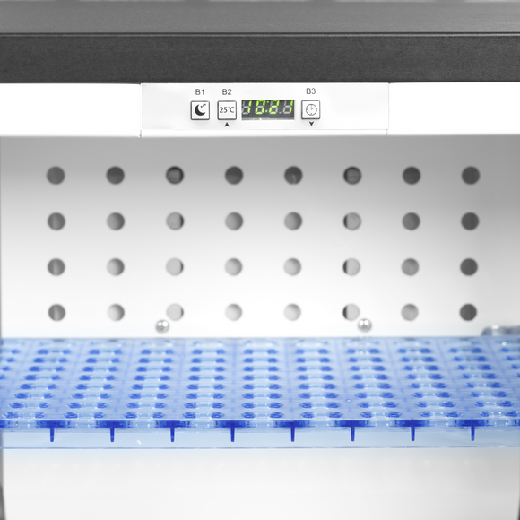 TM45GC-Negru, 34 l, 5 la 14, 1 usa din sticla cu balama, Static, LED, 65 W, G Gama de minibare operate de