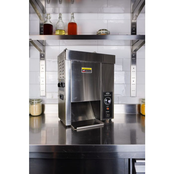 Tostiera verticala pentru chifle hamburger, 360 chifleora, 2 kW Acest prăjitor de pâine este