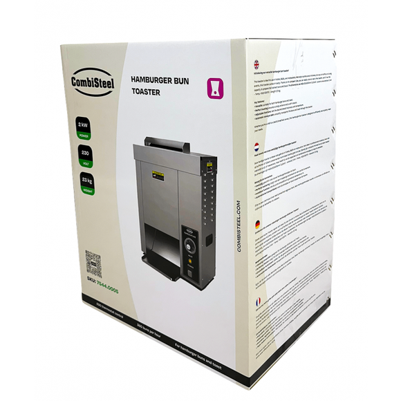 Tostiera verticala pentru chifle hamburger, 360 chifle/ora, 2 kW