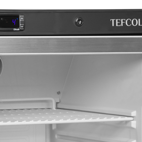 UF400G-Alb, 340 l, -24 la -10 C, 1 ușa de sticlă încălzită cu balama, Asistat de ventilator, LED, 380 W, C