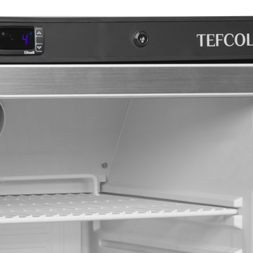 Congelator vertical usa sticla alb UF400G vedere laterala Tefcold – congelator vertical cu usa sticla pentru expunere produse congelate