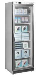 Congelator vertical usa sticla inox UF400GCP vedere laterala Tefcold – congelator vertical cu usa sticla pentru expunere produse congelate