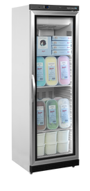 Congelator vertical usa sticla alb UF400GF vedere laterala Tefcold – congelator vertical cu usa sticla pentru expunere produse congelate