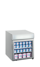 Congelator vertical usa sticla UF50GCP vedere laterala Tefcold – congelator vertical cu usa sticla pentru expunere produse congelate