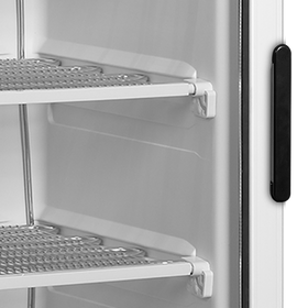 UFFS371G LH-Alb, 270 l, -24 la -14 C, 1 usa de sticla cu balama incalzita, Static, LED, 570 W, C