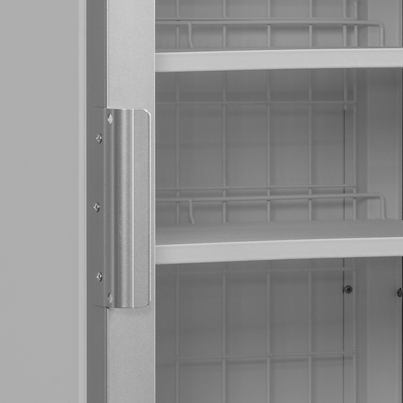 Congelator vertical usa sticla alb Silver UFFS371G interior Tefcold – congelator vertical cu usa sticla pentru expunere produse congelate
