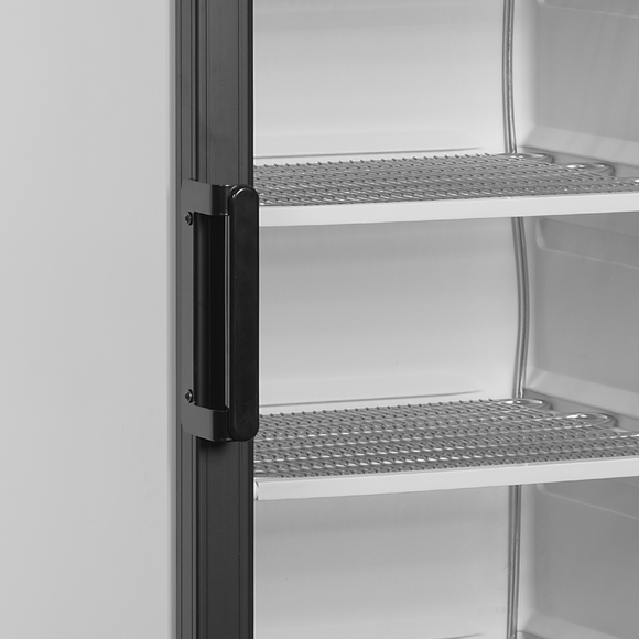 Congelator vertical usa sticla alb ATOM MAXI detaliu Tefcold – congelator vertical cu usa sticla pentru expunere produse congelate