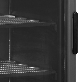 UFSC371G Black LH-Negru, 270 l, -24 la -14, 1 ușă din sticlă încălzită, Static, LED, 350 W, C