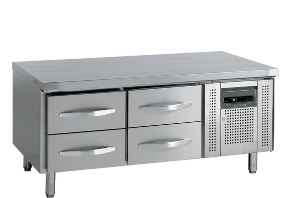 Frigider sub blat inox UC, 170 l, +2/+8°C Tefcold – frigider inox sub blat GN pentru bucătărie restaurant și catering