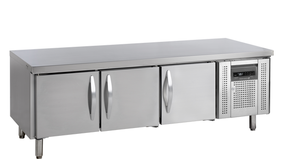 Frigider sub blat inox UC, 262 l, -2/+8°C Tefcold – frigider inox sub blat GN pentru bucătărie restaurant și catering