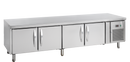 Frigider sub blat inox UC, 350 l, -2/+8°C Tefcold – frigider inox sub blat GN pentru bucătărie restaurant și catering