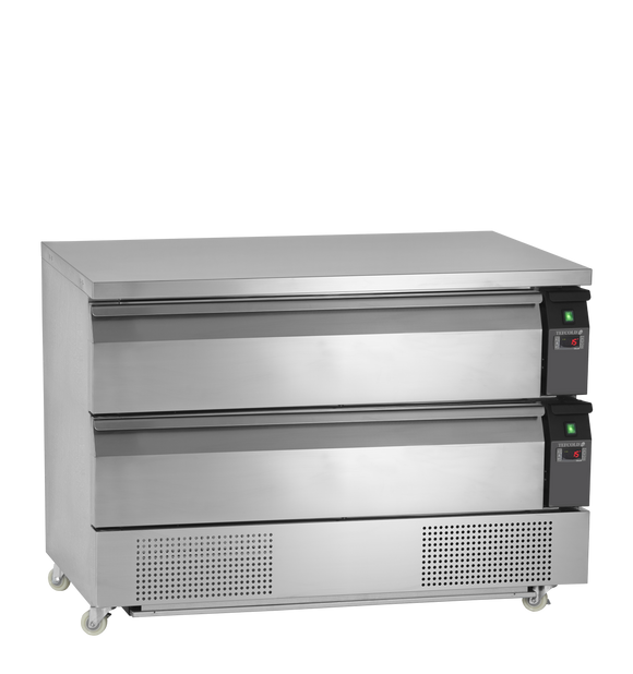 Sertar frigorific sub blat inox UD, 154 l Tefcold – unitate frigorifică cu sertare sub blat pentru bucătărie profesională