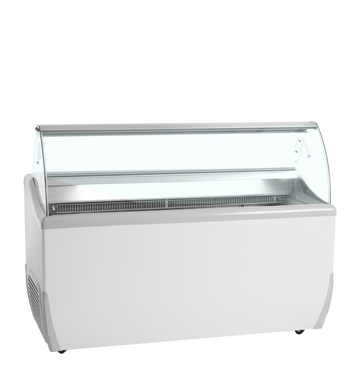 Congelator vertical expunere inghetata alb UDRS9, 357 l, -20/-14C Tefcold – congelator vertical pentru expunere inghetata in magazine si retail
