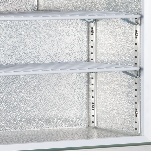 Congelator vertical usa sticla UF100G interior Tefcold – congelator vertical cu usa sticla pentru expunere produse congelate