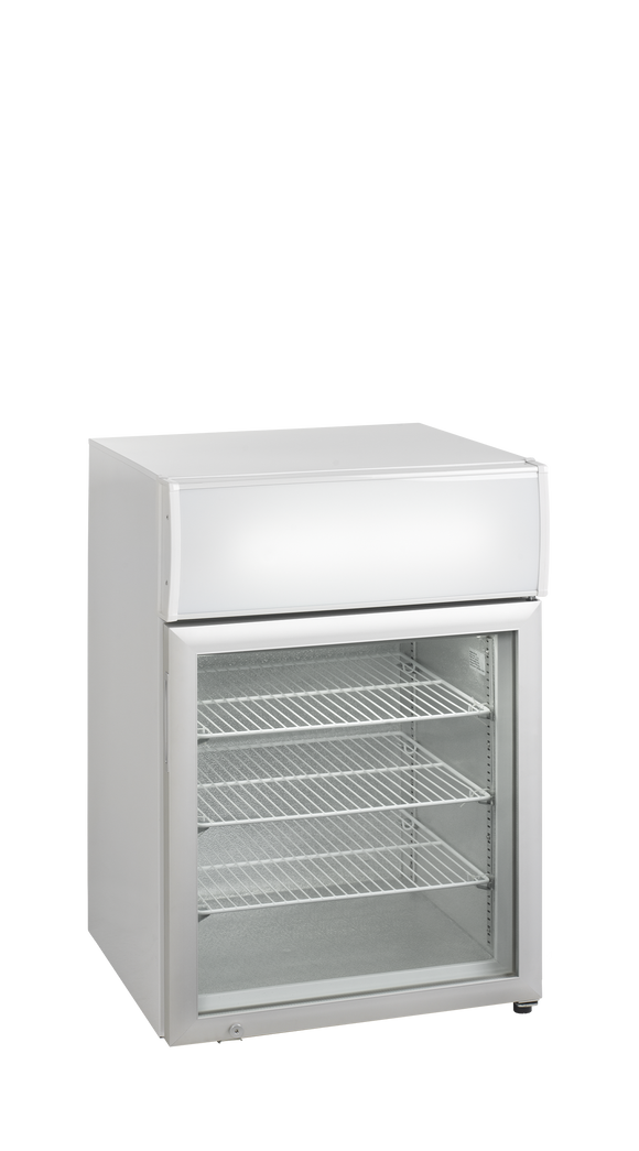 Congelator vertical usa sticla UF100GCP, 113 l, -24/-12C, 1 usa Tefcold – congelator vertical cu usa sticla pentru expunere produse congelate